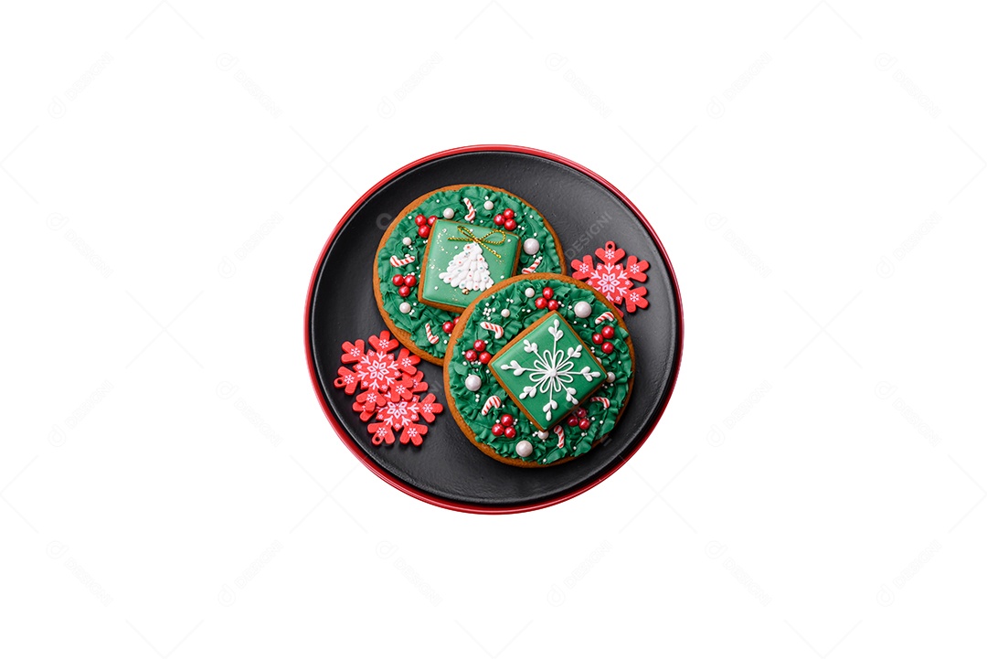 Biscoito sobre fundo isolado