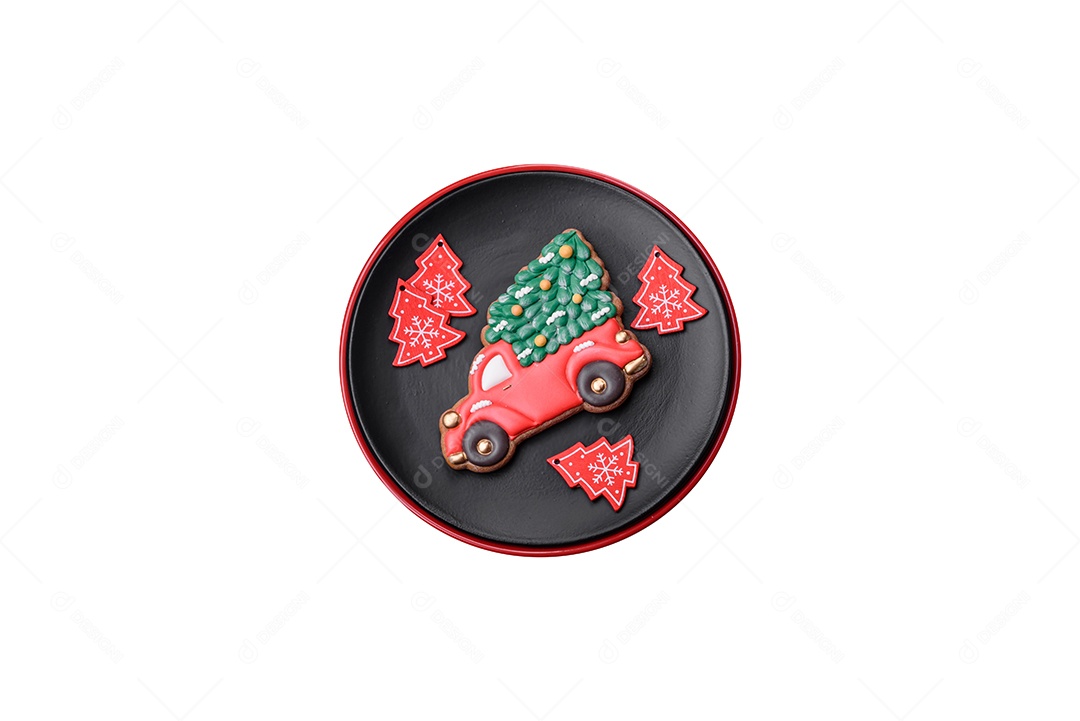 Biscoito sobre fundo isolado