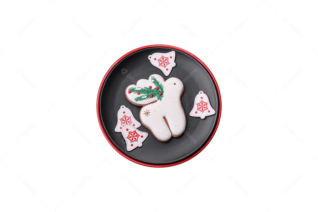 Biscoito sobre fundo isolado