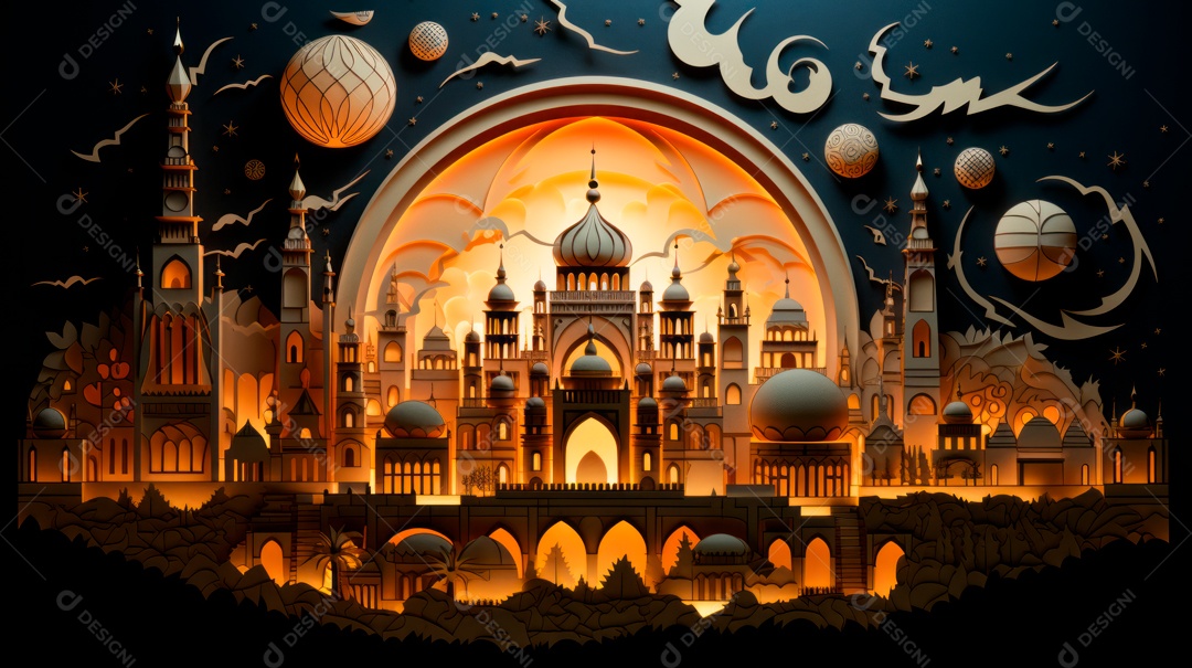 Ramadã, o momento sagrado para oração 10 de março a 9 de abril IA generativa.