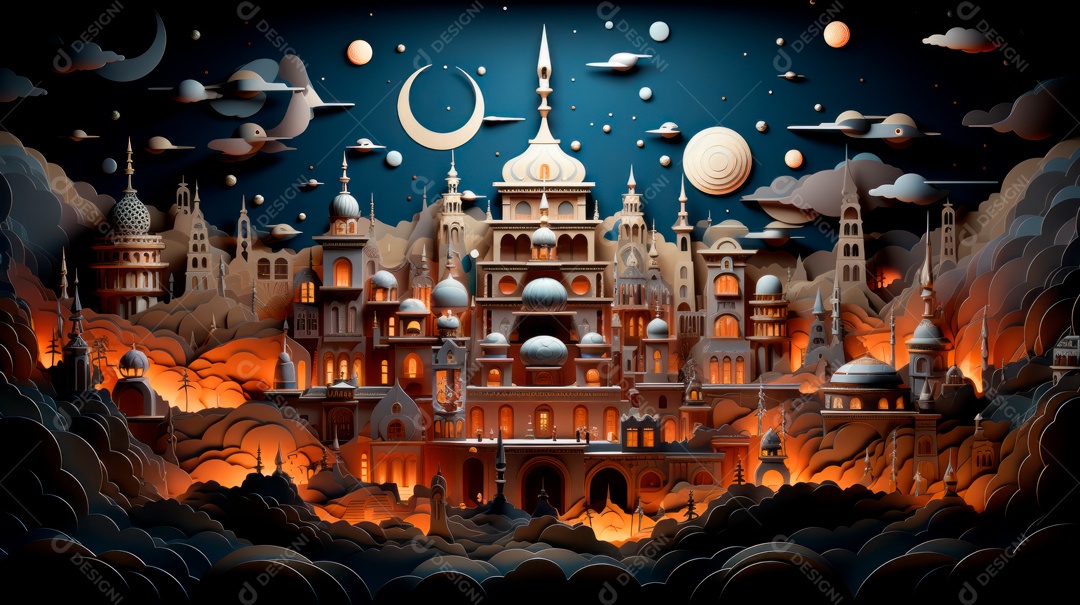 Ramadã, o momento sagrado para oração 10 de março a 9 de abril IA generativa.