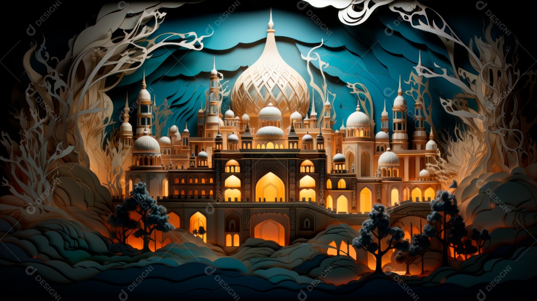 Ramadã, o momento sagrado para oração 10 de março a 9 de abril IA generativa.