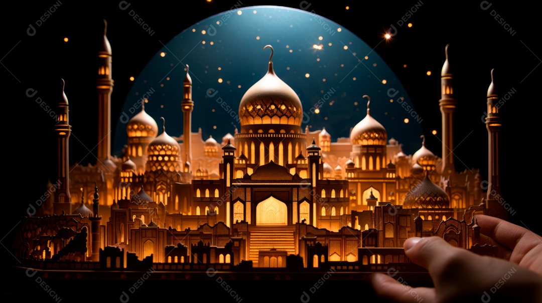 Ramadã, o momento sagrado para oração 10 de março a 9 de abril IA generativa.