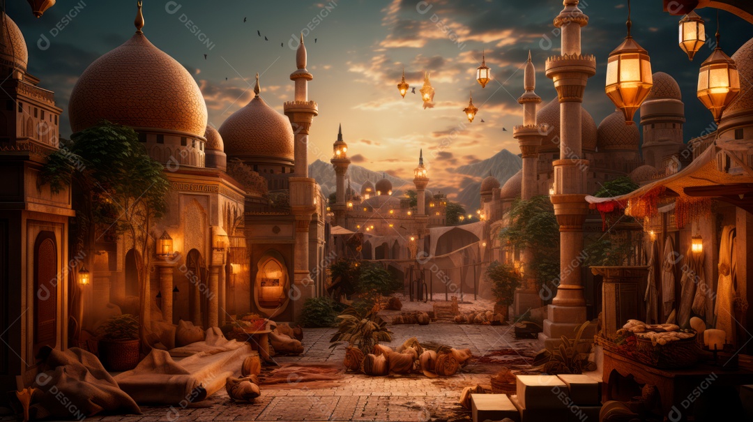 Ramadã, o momento sagrado para oração 10 de março a 9 de abril IA generativa.