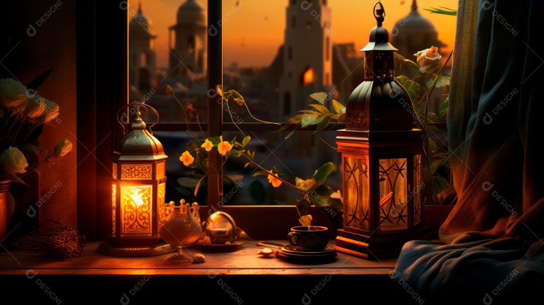 Ramadã, o momento sagrado para oração 10 de março a 9 de abril IA generativa.