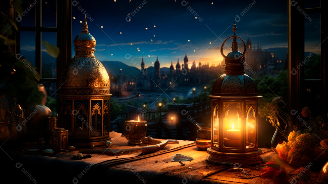 Ramadã, o momento sagrado para oração 10 de março a 9 de abril IA generativa.