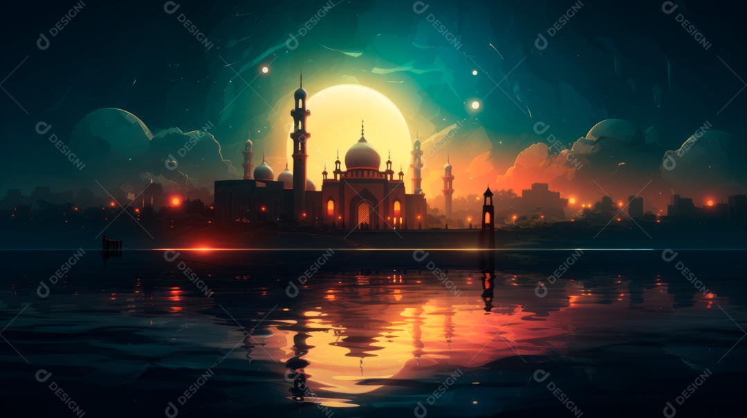 Ramadã, o momento sagrado para oração 10 de março a 9 de abril IA generativa.