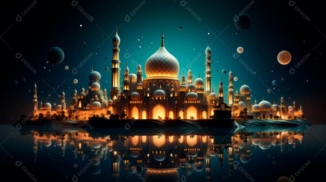 Ramadã, o momento sagrado para oração 10 de março a 9 de abril IA generativa.