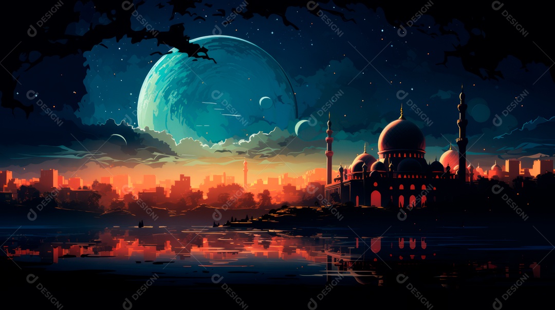 Ramadã, o momento sagrado para oração 10 de março a 9 de abril IA generativa.