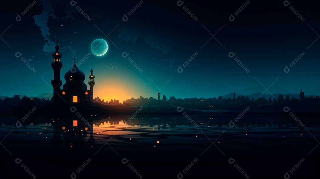 Ramadã, o momento sagrado para oração 10 de março a 9 de abril IA generativa.