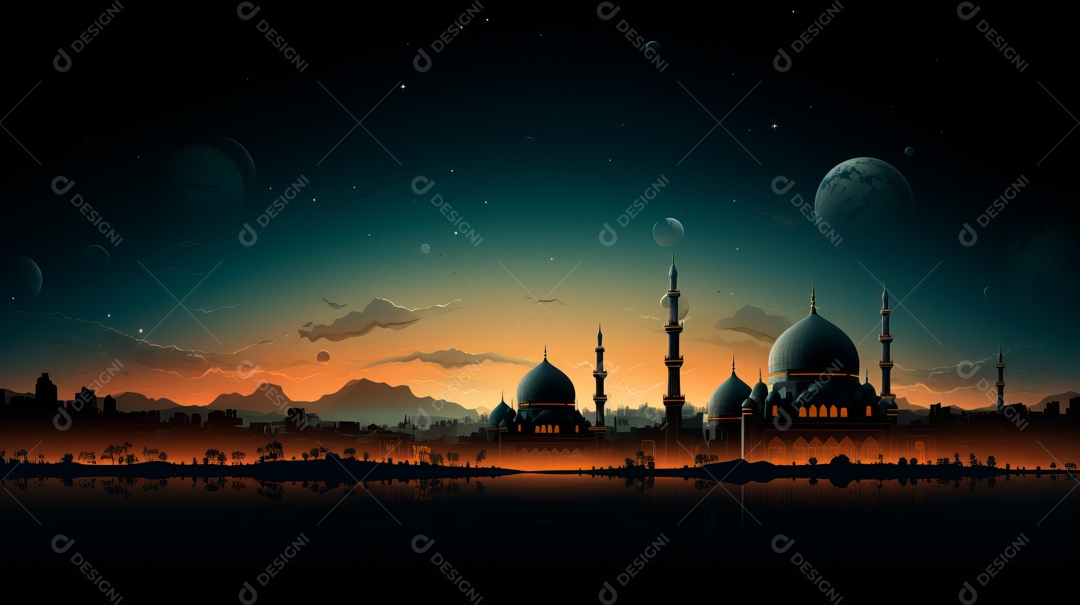 Ramadã, o momento sagrado para oração 10 de março a 9 de abril IA generativa.