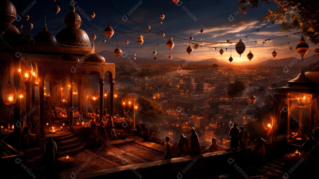 Ramadã, o momento sagrado para oração 10 de março a 9 de abril IA generativa.