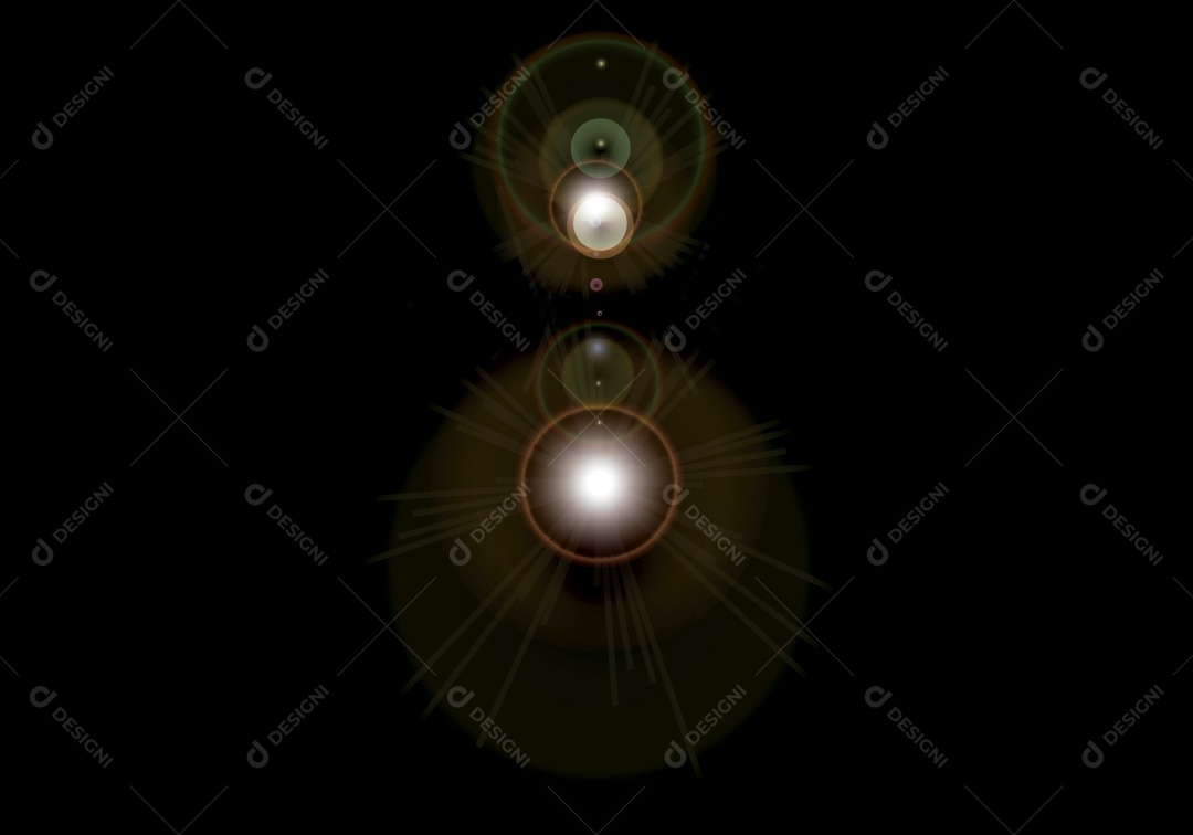 Lens Flare Reflexos de Feixe de Luz Vetor EPS