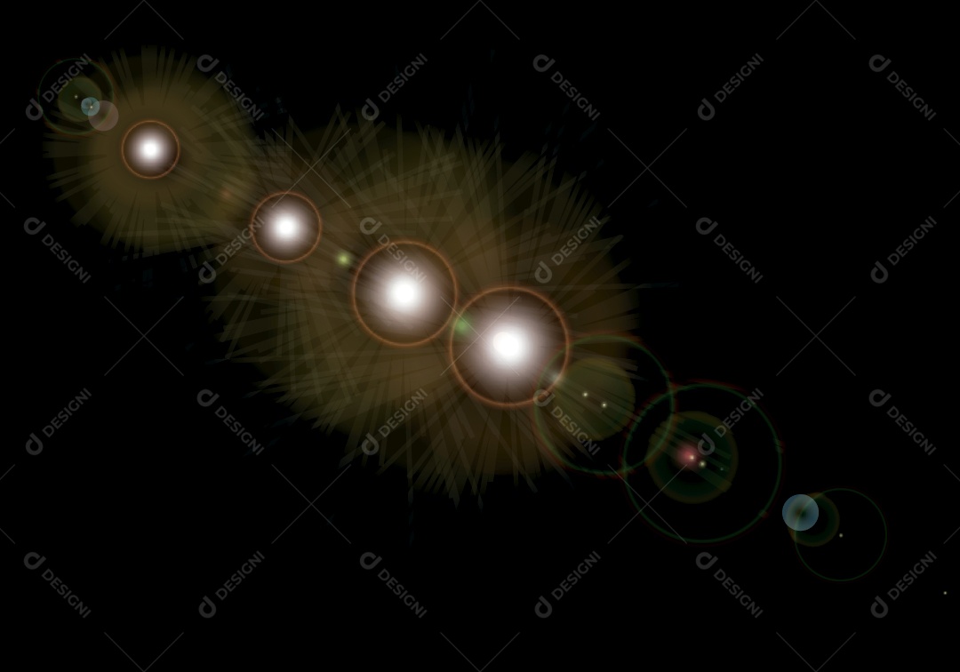 Lens Flare Reflexos de Feixe de Luz Vetor EPS