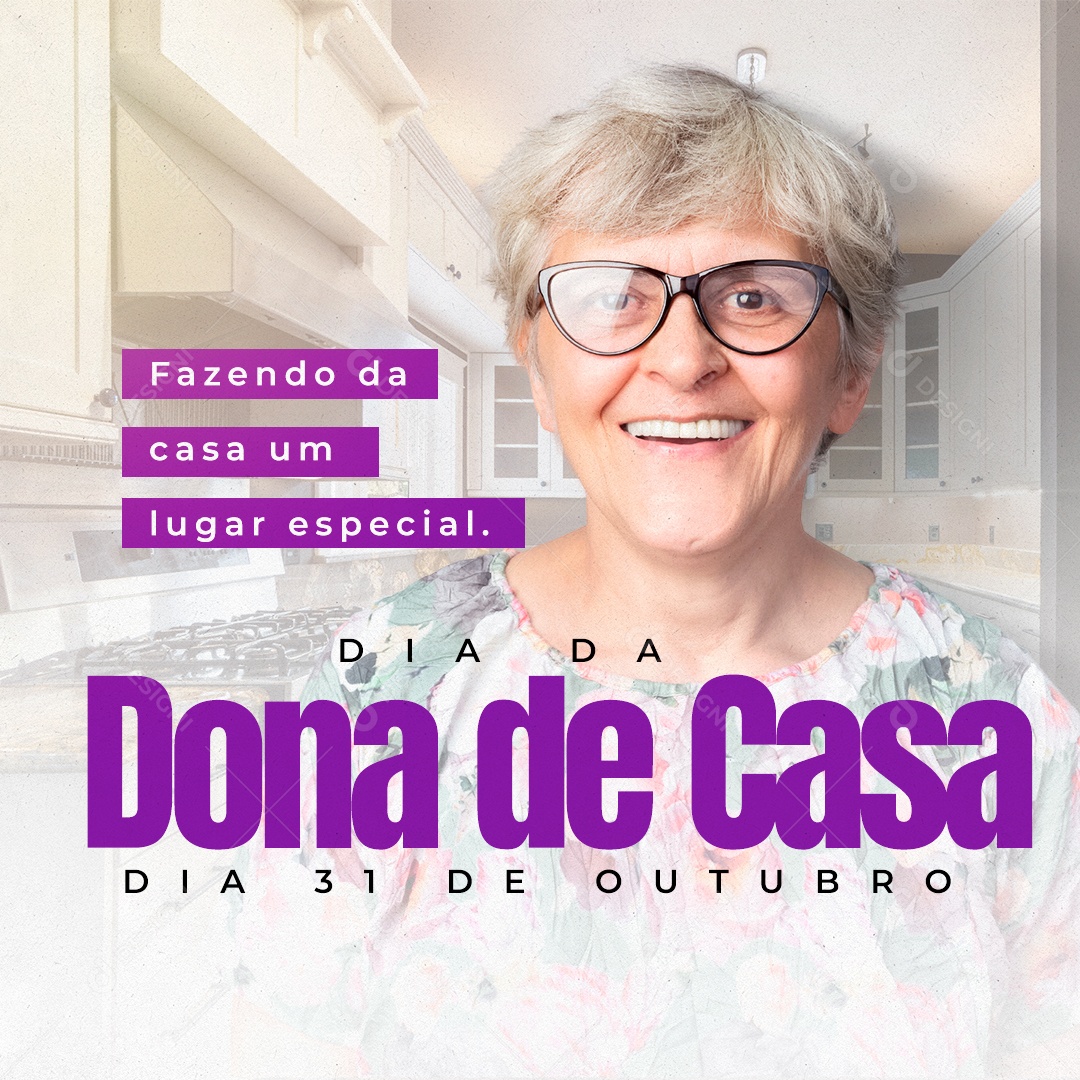 Lugar Especial Dia Da Dona De Casa 31 De Outubro Social Media PSD Editável