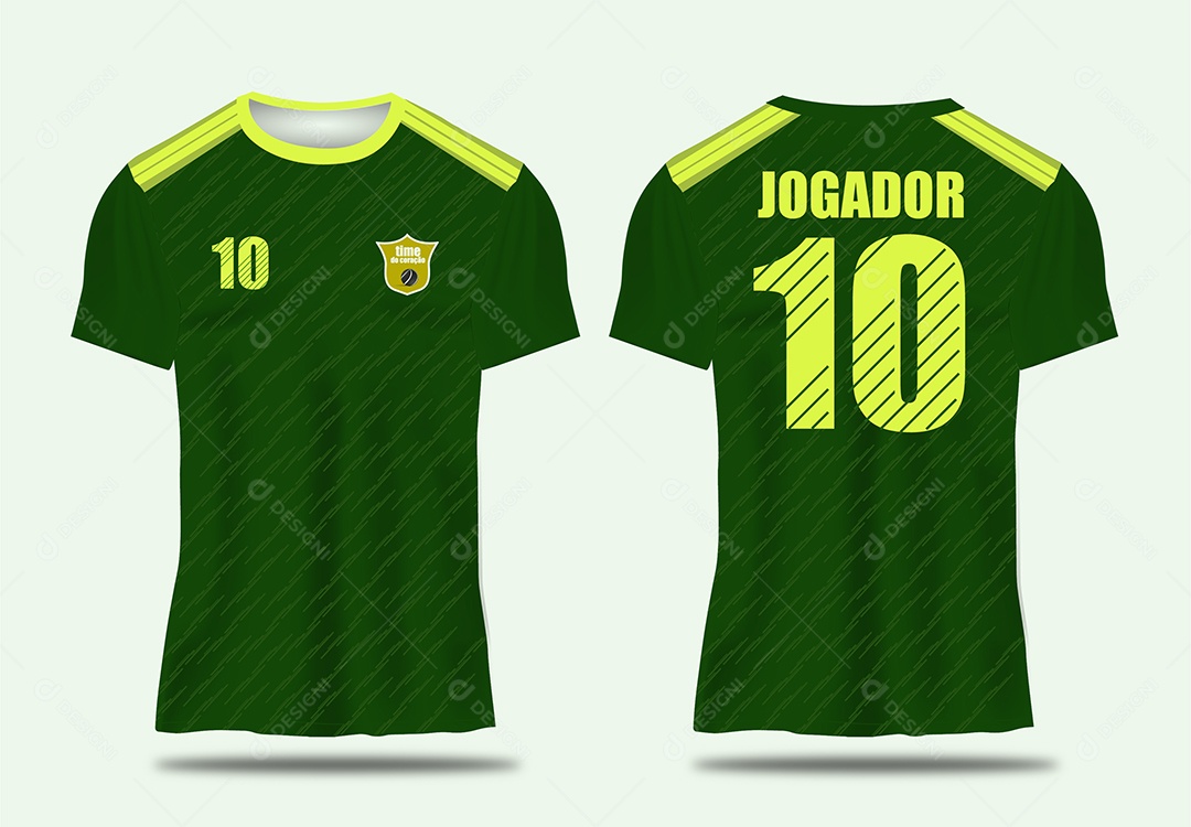 Camisa de Jogador de Futebol AI Editável
