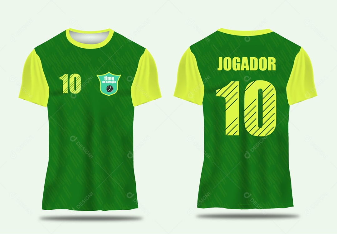 Camisa de Jogador de Futebol AI Editável