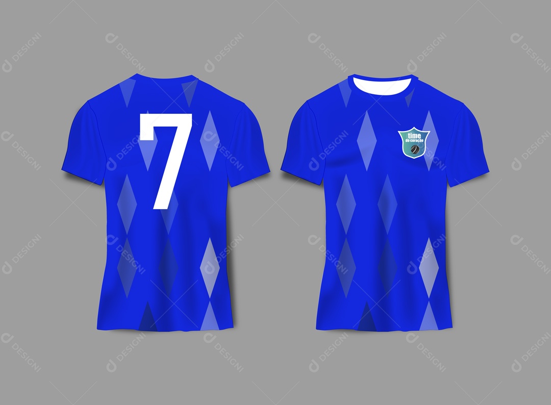 Camisa de Jogador de Futebol AI Editável