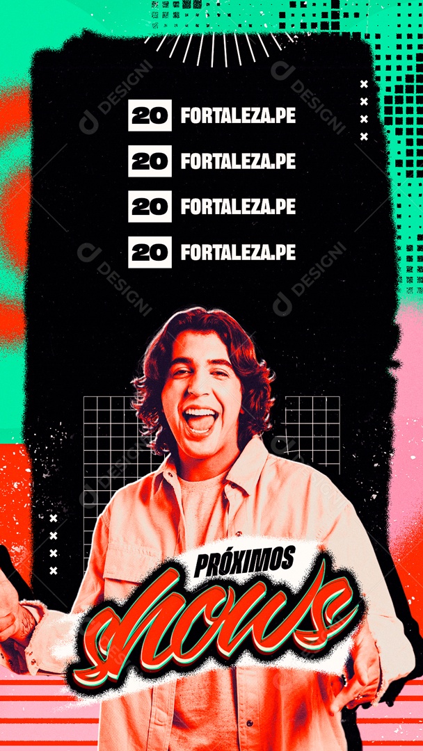 Flyer Story Próximos Shows Social Media PSD Editável