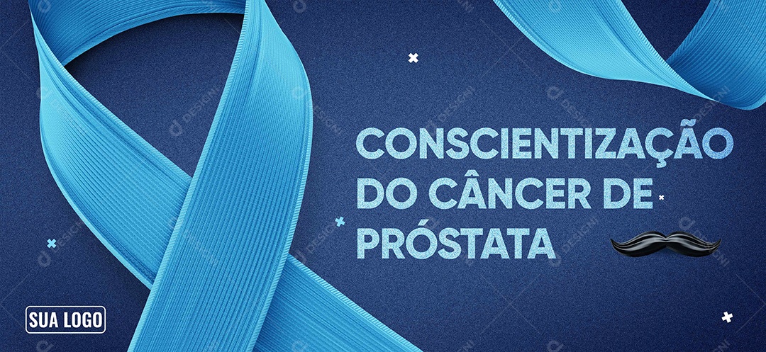 Novembro Azul Conscientização do Câncer de Próstata Social Media PSD Editável