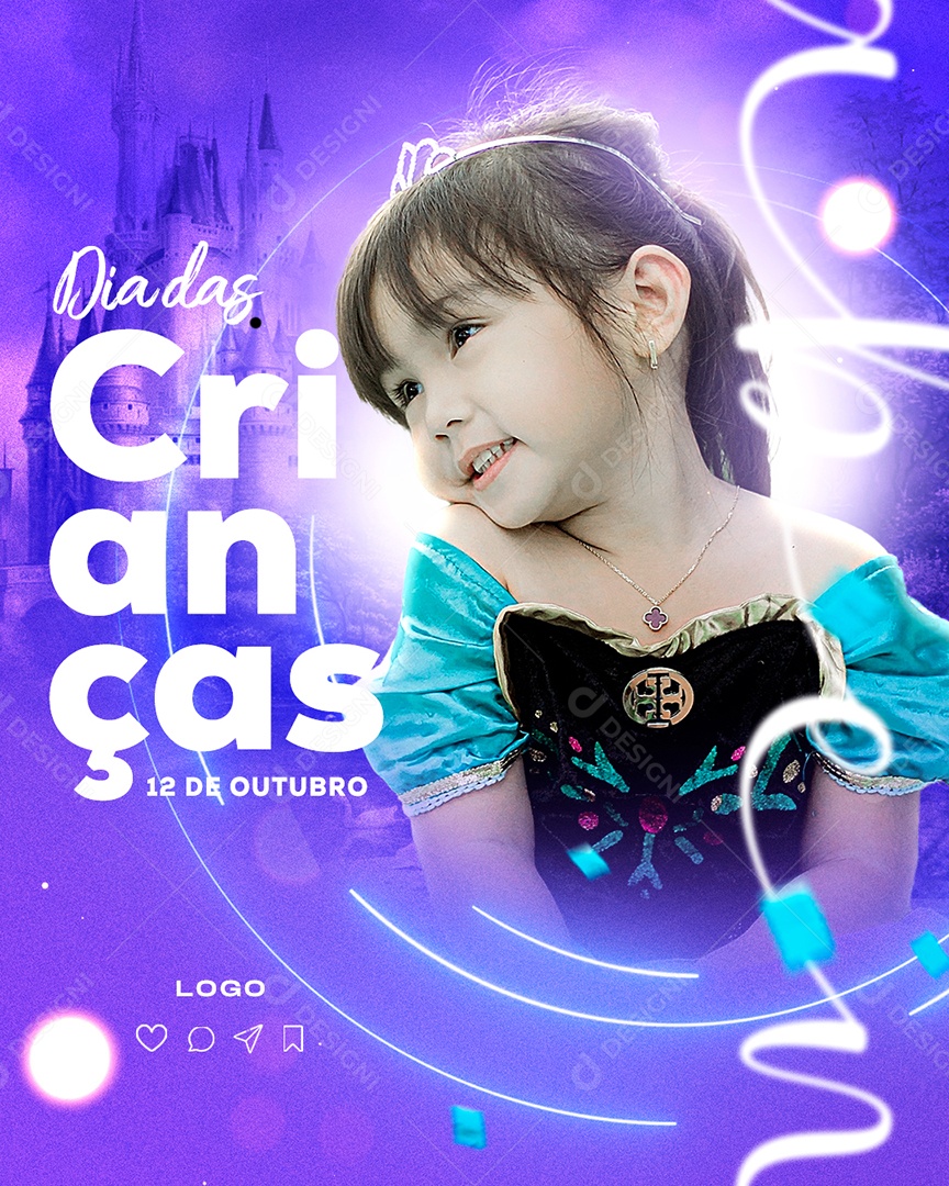 Story Dia das Crianças 12 de Outubro Parabéns Social Media PSD Editável