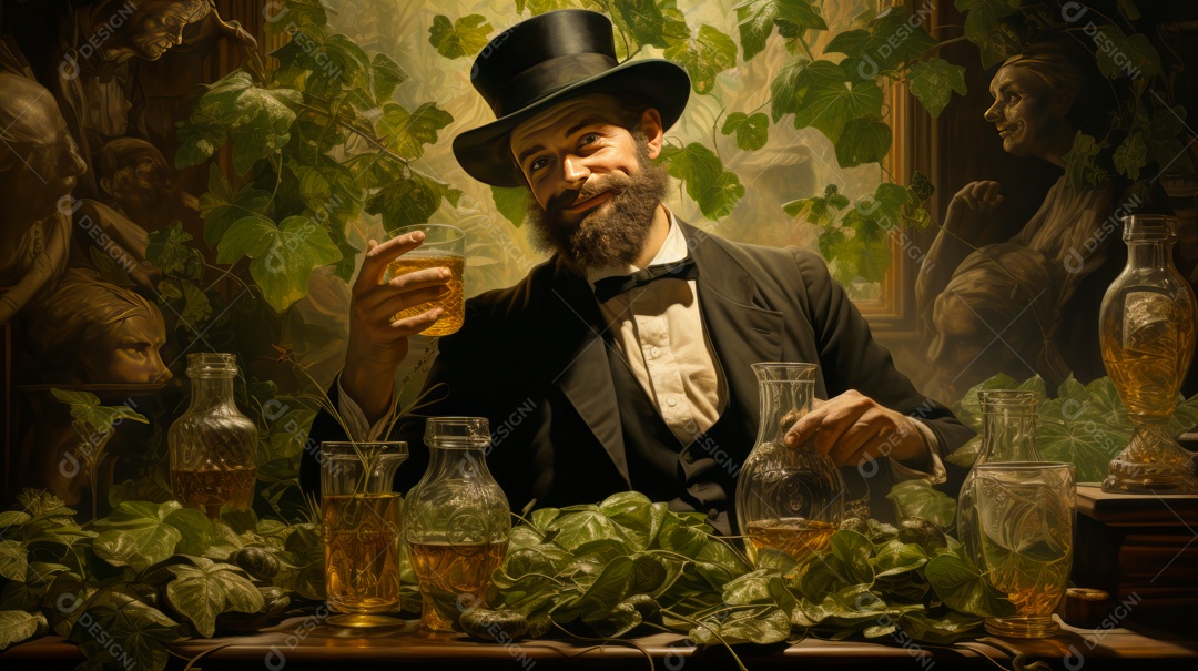 Dia de São Patrício, um dia de orgulho para a Irlanda, 17 de março Generative AI.