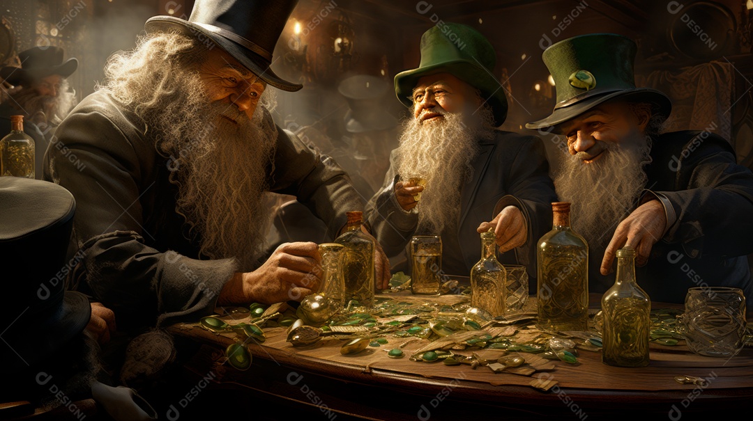 Dia de São Patrício, um dia de orgulho para a Irlanda, 17 de março Generative AI.