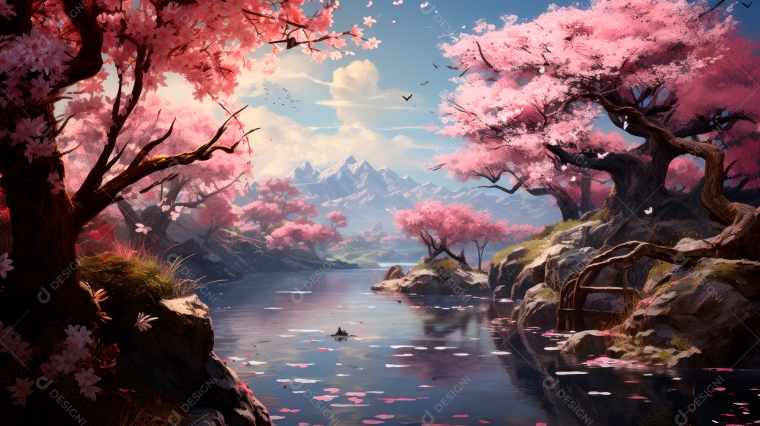 Linda paisagem campo verde.