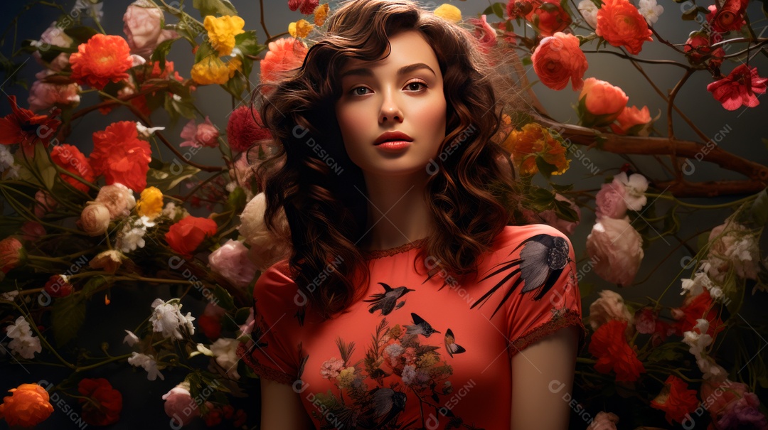 Linda paisagem campo verde.