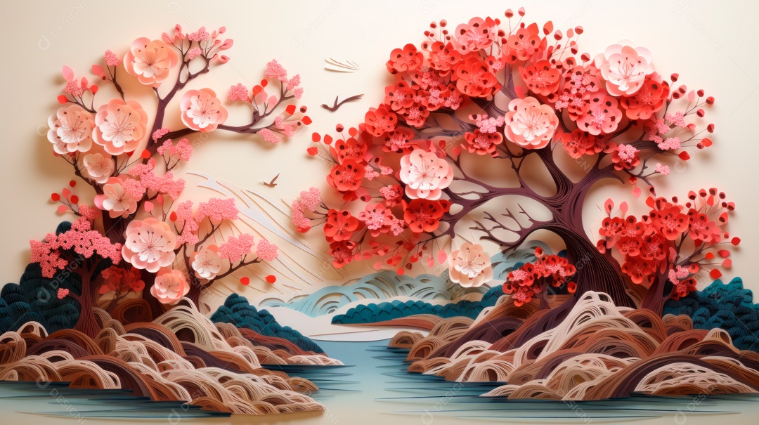 Linda paisagem campo verde.