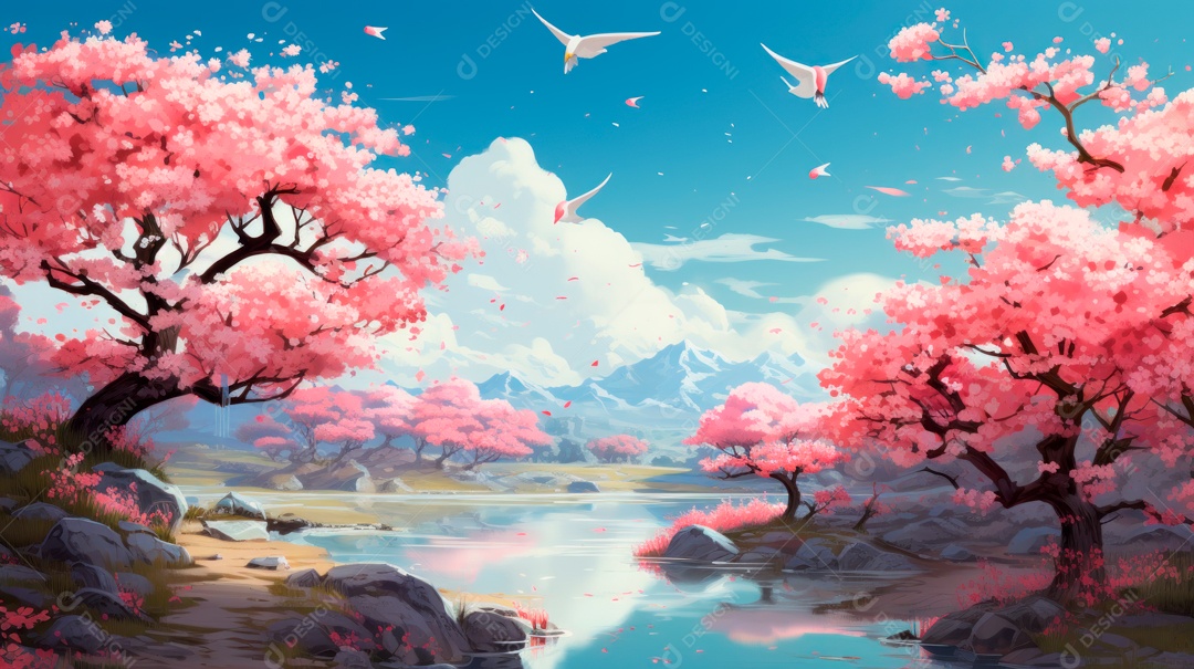 Linda paisagem campo verde.