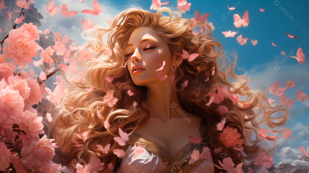 Linda paisagem campo verde.