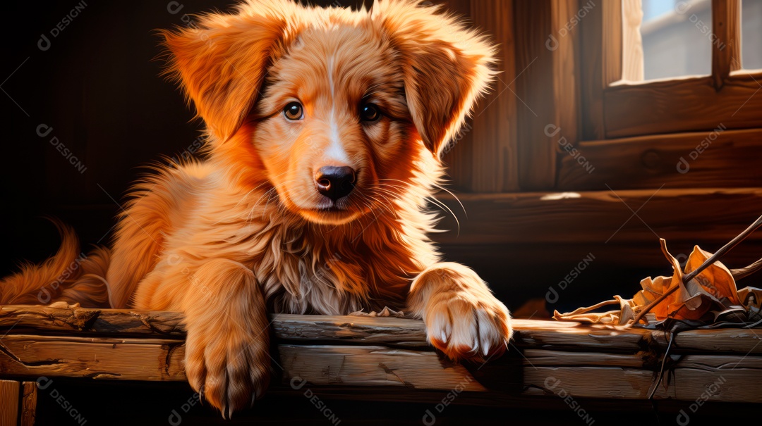 Lindo cachorro fofo.