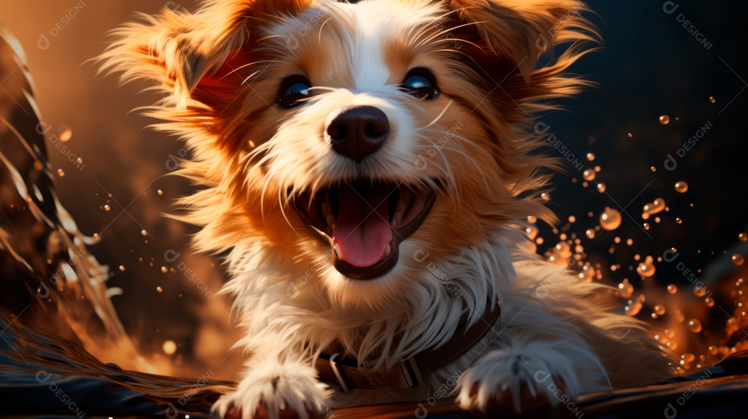 Lindo cachorro fofo.