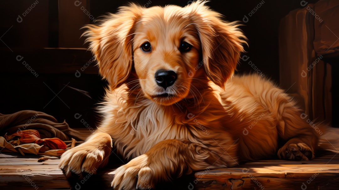 Lindo cachorro fofo.