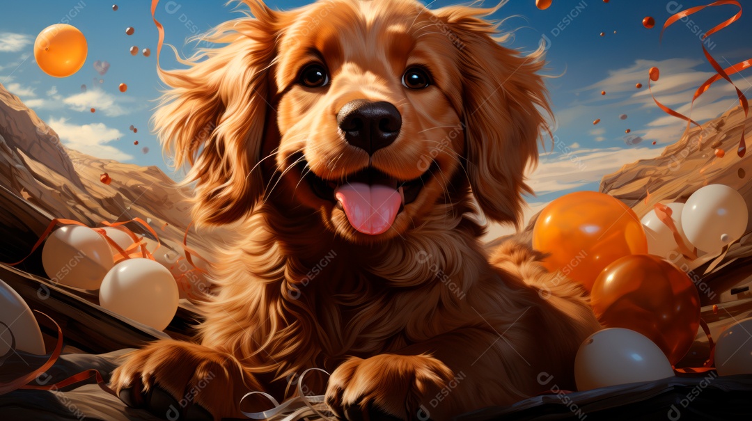 Lindo cachorro fofo.