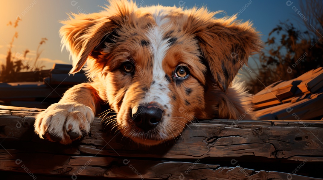 Lindo cachorro fofo.