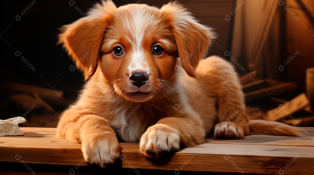 Lindo cachorro fofo.