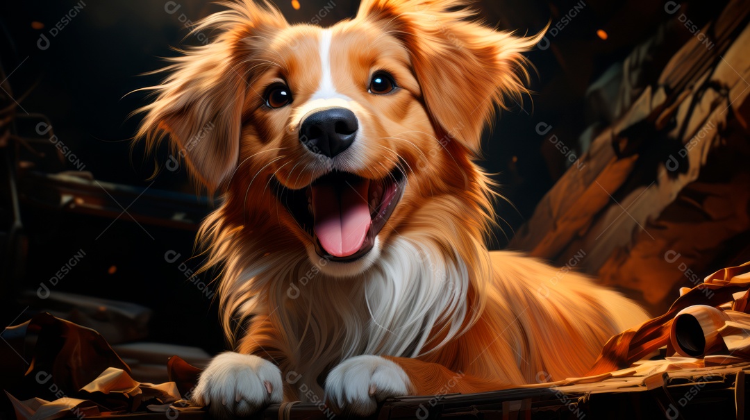 Lindo cachorro fofo.