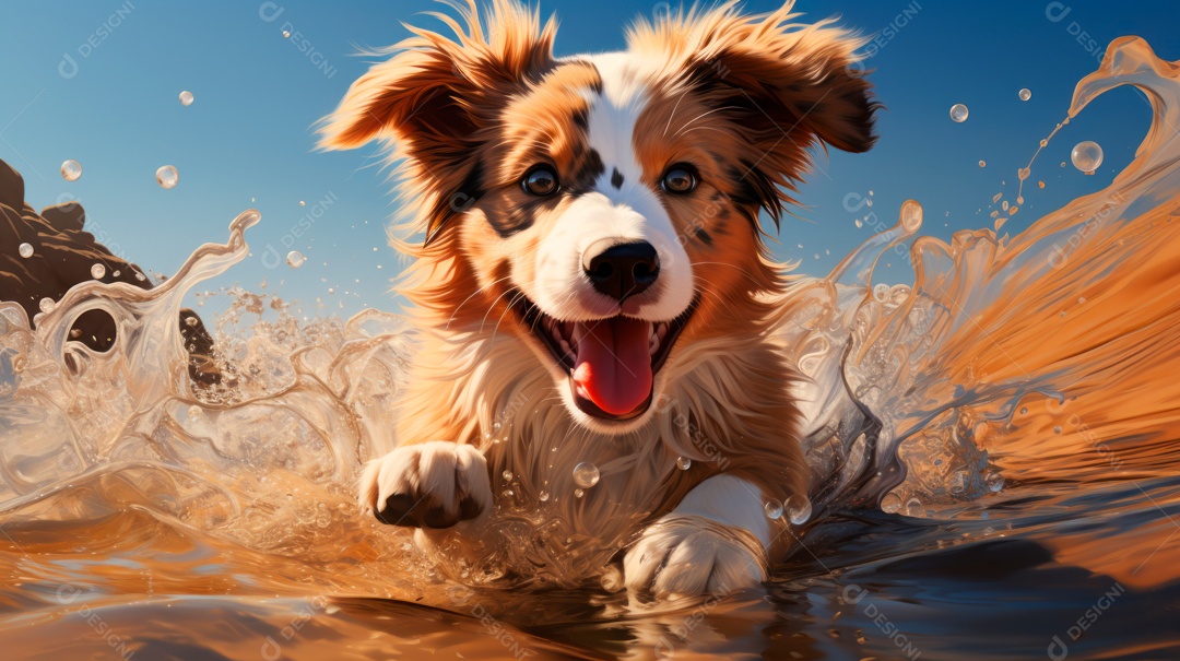 Lindo cachorro fofo.