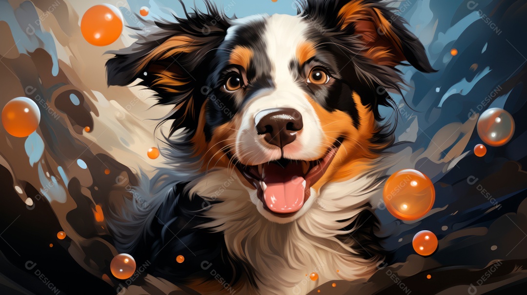 Lindo cachorro fofo.