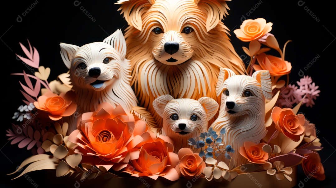 Lindo cachorro fofo.