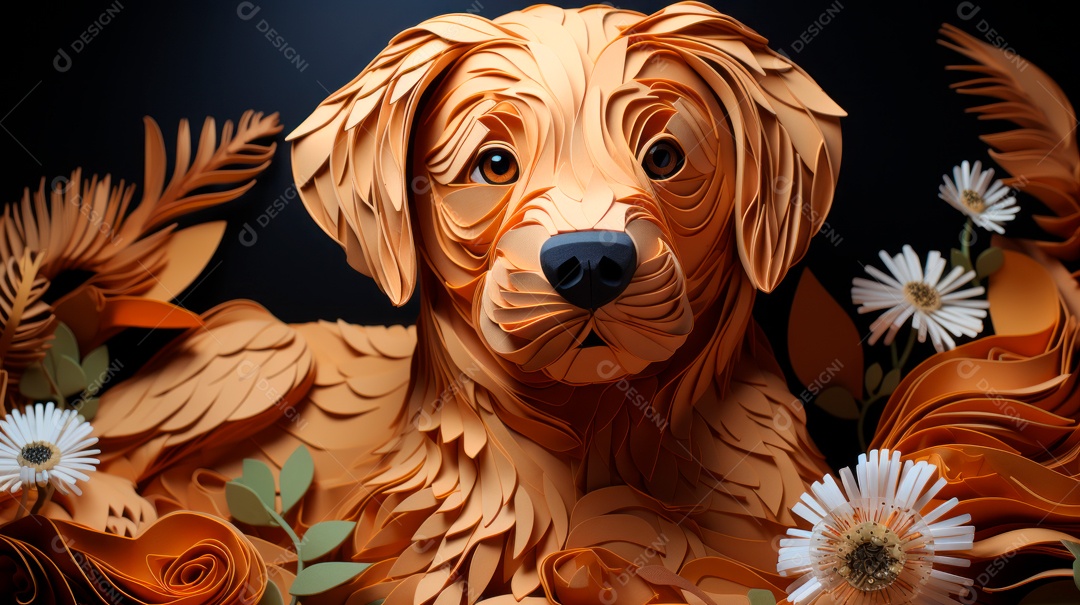 Lindo cachorro fofo.