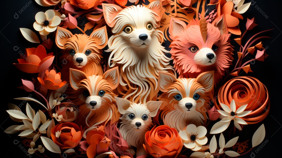 Lindo cachorro fofo.