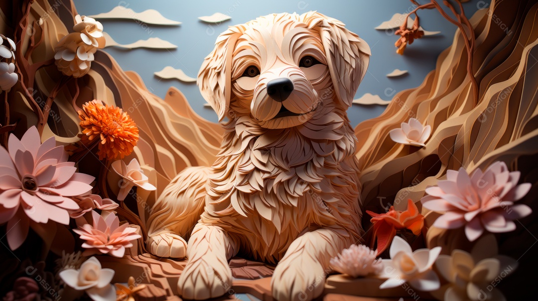 Lindo cachorro fofo.