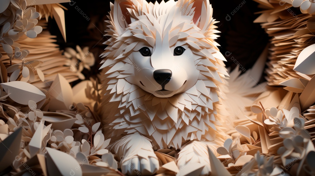 Lindo cachorro fofo.