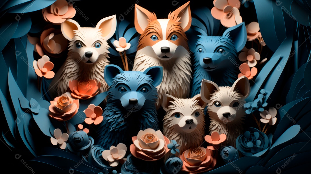 Lindo cachorro fofo.