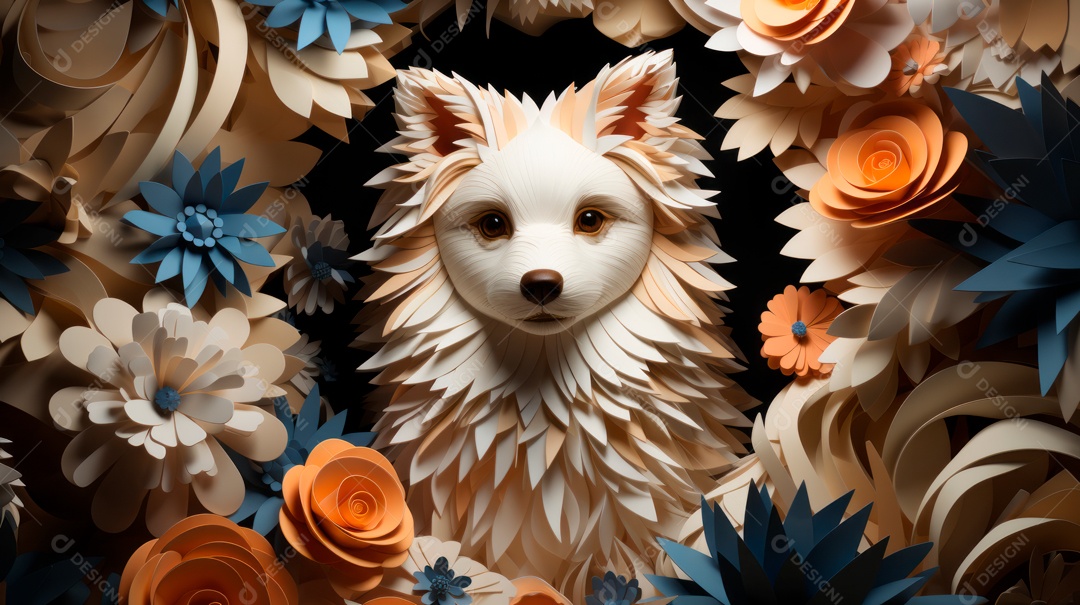 Lindo cachorro fofo.