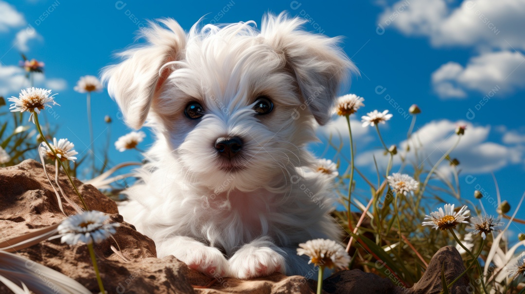 Lindo cachorro fofo.