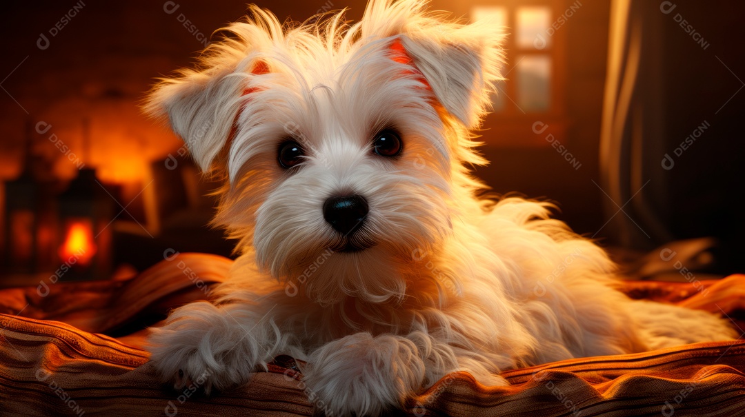 Lindo cachorro fofo.